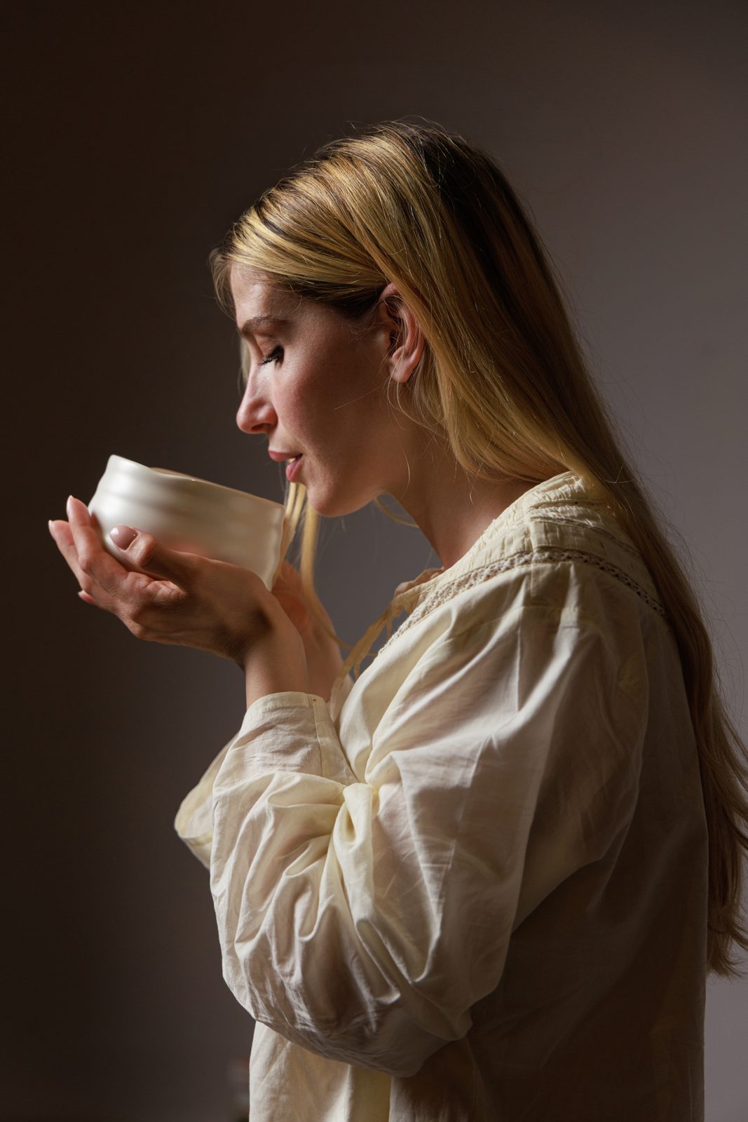 A quiet morning cup of matcha